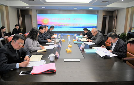 省国资委一级巡视员彭向峰带队到德彩网集团开展安全生产工作督查