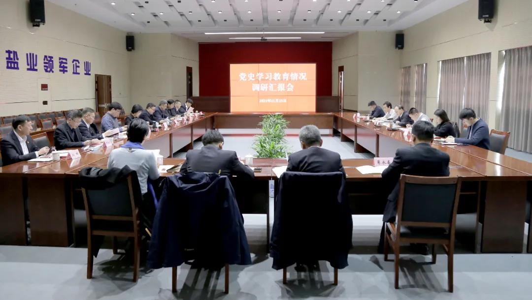 省国资委党委党史学习教育第三指导组莅临德彩网集团调研指导工作